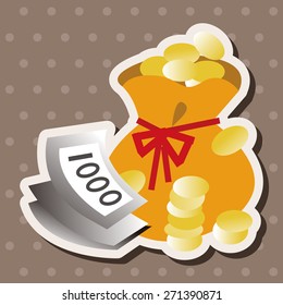 casino cash theme elements