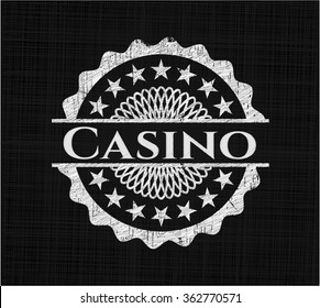 Casino with chalkboard texture