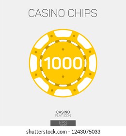 Casino Chip 1000 Points Color Icon