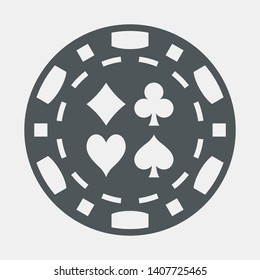 Casino chip game poker quality vector illustration cut svg