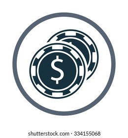 Casino chip icon
