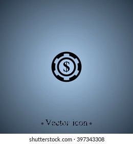 The casino chip icon.