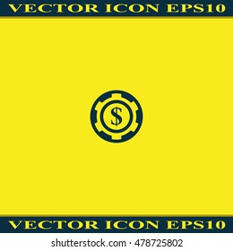 The casino chip icon.