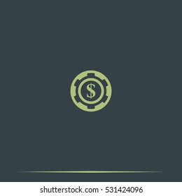 The casino chip icon.