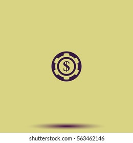 The casino chip icon.