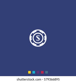 The casino chip icon.