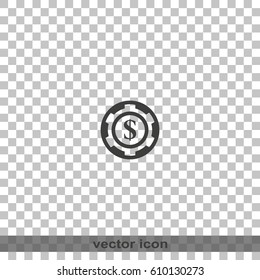 The casino chip icon.