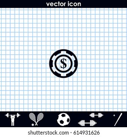The casino chip icon.