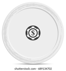 The casino chip icon.