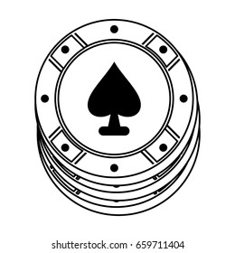 casino chip icon image 