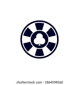 Casino Chip icon logo vector template, Creative Gambling design icon symbol Illustration, Casino games icon