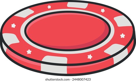 casino chip illustration without background