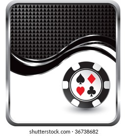 fondo de onda moderna para el chip del casino