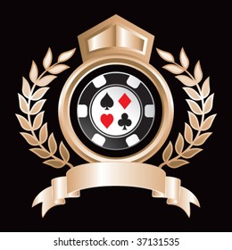 casino chip on royal crest