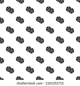 Casino chip pattern vector seamless repeating for any web design