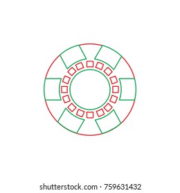 casino chip symbol fortunes risk gamble