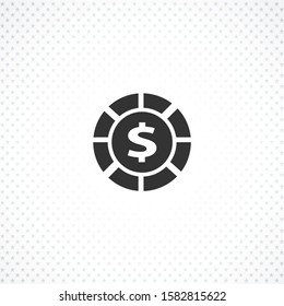 Casino chip vector icon. Casino chip vector icon. Casino chip vector icon. 