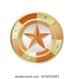 casino chip - vector icon	