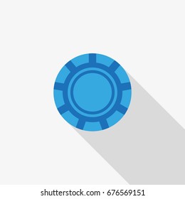 casino chip vector icon