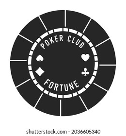Casino chip vector icon.Black vector icon isolated on white background casino chip.