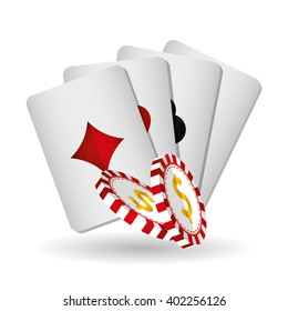 casino chips design , vector illustration