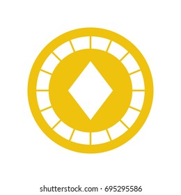 casino chips with diamond