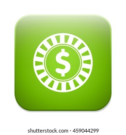 casino chips dollar icon