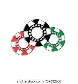 casino chips gamble fortune luck icon