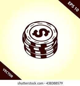 casino chips icon
