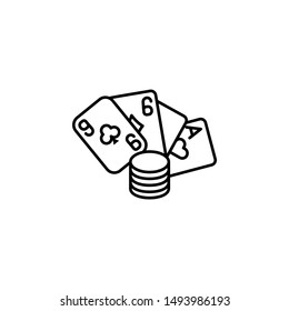 Casino chips, casino icon. Element of casino icon