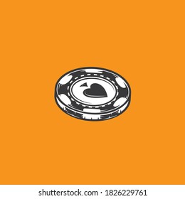Casino Chips Symbol. Vektorgrafik