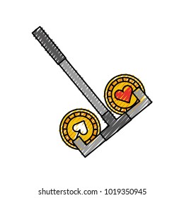 casino chips with picker
