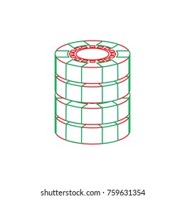 casino chips stack gambling currency