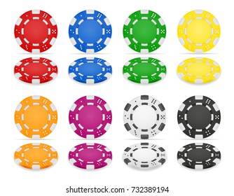 casino chips stock vector illustration isolated on white background