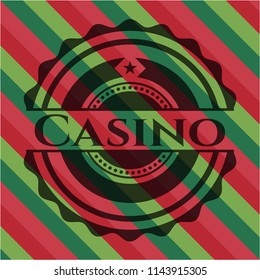 Casino christmas badge.