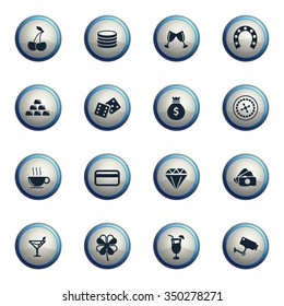 Casino chrome icons for web