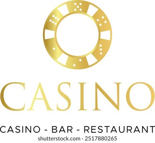 Logotipo do clube do Casino. Vetor e ilustração.
