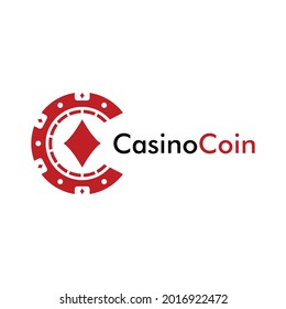 Casino coin logo design for casino business, gamble, card game, speculate, etc