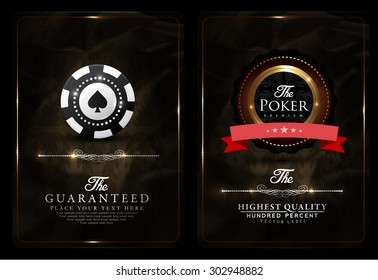 Casino collection-vintage-elegant-casino chip-label