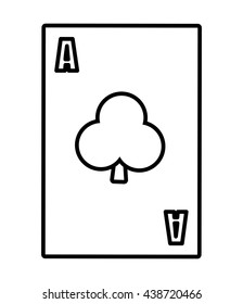 Casino concept. card  icon. vector graphic