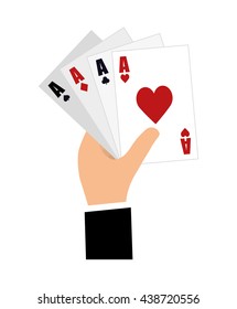 Casino concept. card  icon. vector graphic