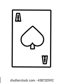 Casino concept. card  icon. vector graphic