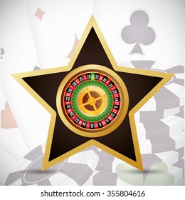 Casino concept with las vegas icons design, vector illustration 10 eps graphic.