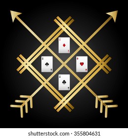 Casino concept with las vegas icons design, vector illustration 10 eps graphic.