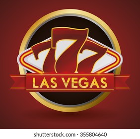 Casino concept with las vegas icons design, vector illustration 10 eps graphic.