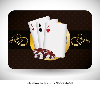 Casino concept with las vegas icons design, vector illustration 10 eps graphic.