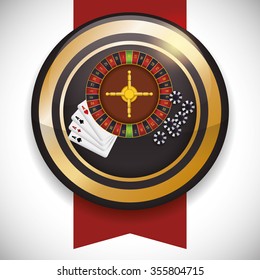 Casino concept with las vegas icons design, vector illustration 10 eps graphic.