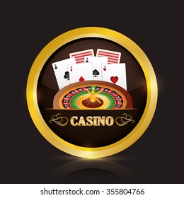 Casino concept with las vegas icons design, vector illustration 10 eps graphic.