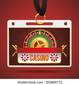 Casino concept with las vegas icons design, vector illustration 10 eps graphic.