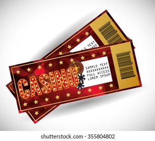 Casino concept with las vegas icons design, vector illustration 10 eps graphic.